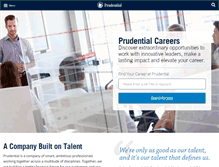 Tablet Screenshot of jobs.prudential.com